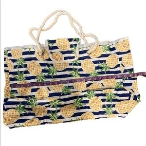 Amazon Blue and Yellow Tote Bag with Sturdy Handles